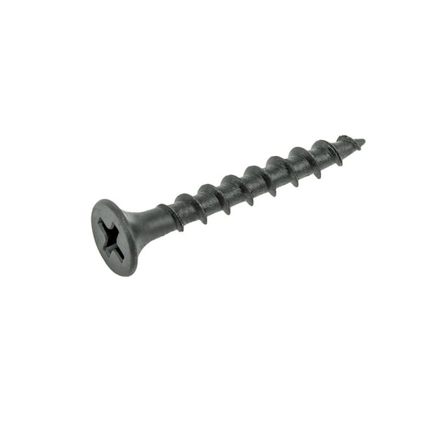 10X2 1/2 Phillips Bugle Head Coarse Thread Drywall Screw Black Phosphate Particle Board Pack of 25 